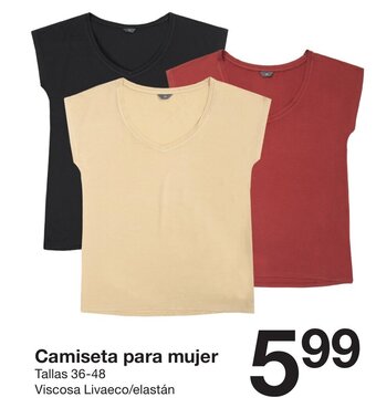 Zeeman Camiseta para mujer oferta