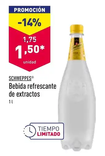 ALDI Schweppes bebida refrescante de extractos 1l oferta