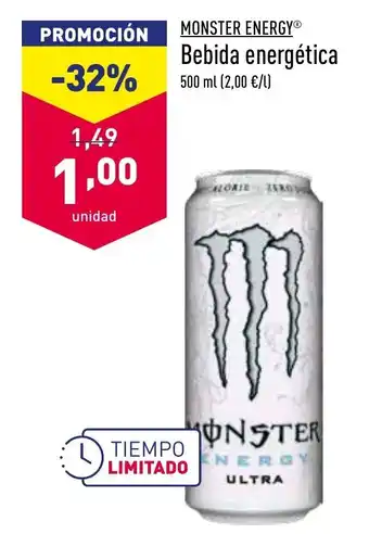 ALDI Monster Energy Bebida energética 500ml oferta