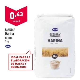 ALDI La Villa Harina 1kg oferta