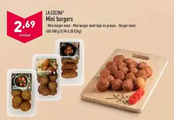 ALDI Mini Burger 450-500g oferta