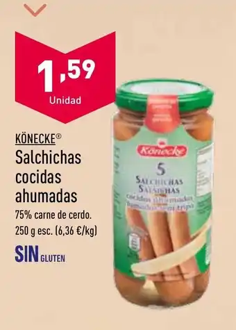ALDI Salchichas cocidas ahumadas 250g oferta