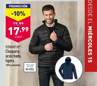 ALDI Straight Up Chaqueta alcolchada ligera oferta