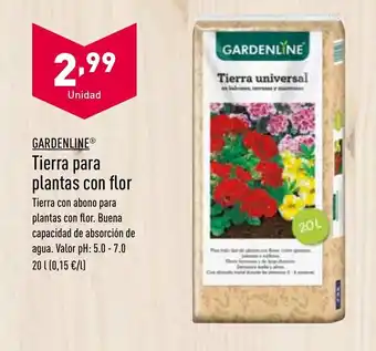 ALDI Garderline Tierra para plantas con flor oferta