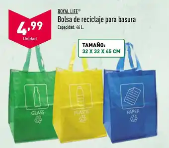 ALDI Royal life Bolsa de reciclaje para basura oferta