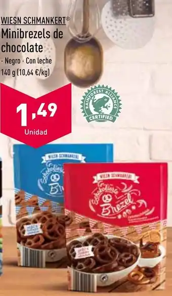 ALDI Wiesn Schmankert Minibrezels de chocolate 140g oferta