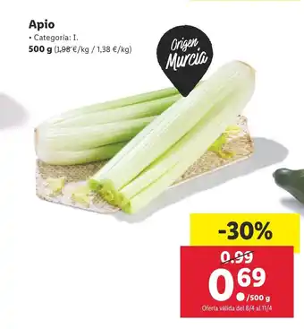 Lidl Apio 500 g oferta