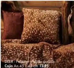 Casa Cojines y tejido acrílico deer oferta