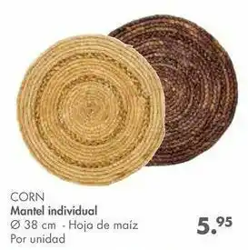 Mantel individual corn