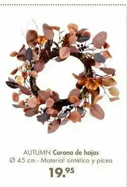 Corona de hojas autumn