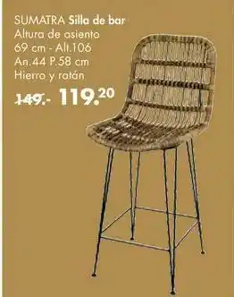 Casa Silla de bar sumatra oferta