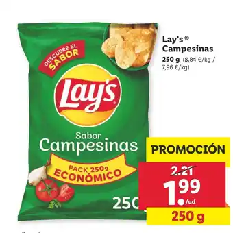 Lidl Lay's Campesinas 250 g oferta