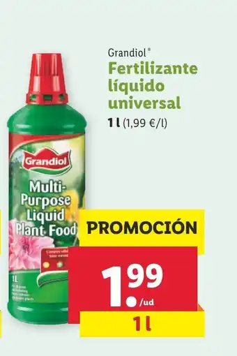 Lidl Grandiol Fertilizante líquido universal 1 L oferta