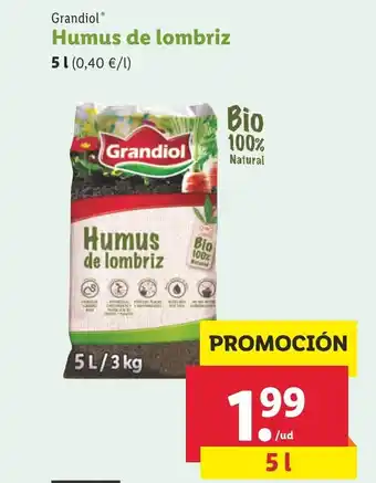 Lidl Grandiol Humus de lombriz 5 L oferta
