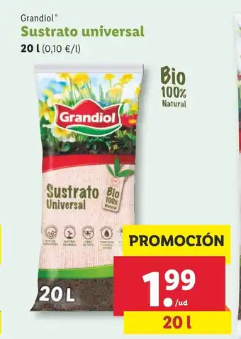 Lidl Grandiol Sustrato universal 20 L oferta