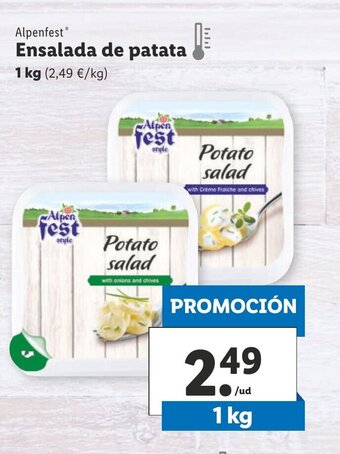 Lidl Alpenfest Ensalada de patata 1 kg oferta