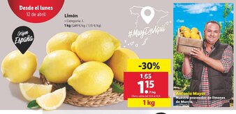 Lidl Limón 1 kg oferta