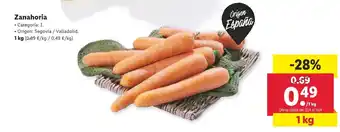 Lidl Zanahoria 1 kg oferta