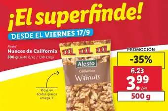 Lidl Nueces de California 500g oferta