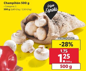 Lidl Champiñon 500g oferta