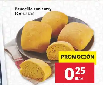 Lidl Panecillo con curry 60 g oferta