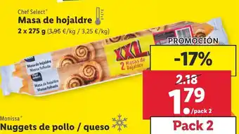 Lidl Masa de hojaldre 2 x 275g oferta