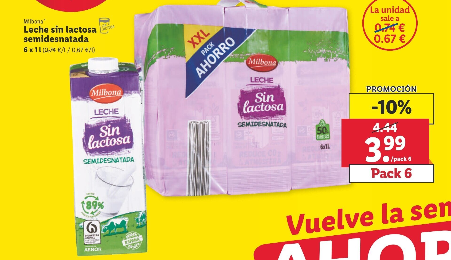 El precio y las condiciones de Lidl están en el catálogo o el sitio web que  dirigen.
