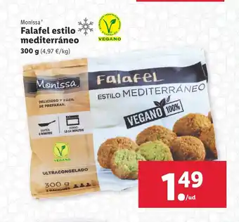 Lidl Monissa Falafel estilo mediterráneo 300 g oferta