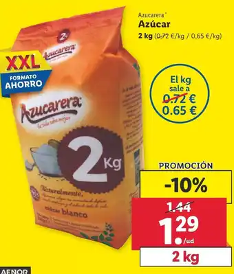 Lidl Azúcar 2kg oferta