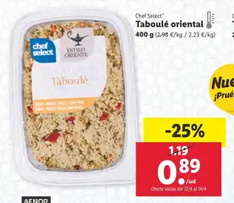 Lidl Chef Select Taboulé oriental 400 g oferta