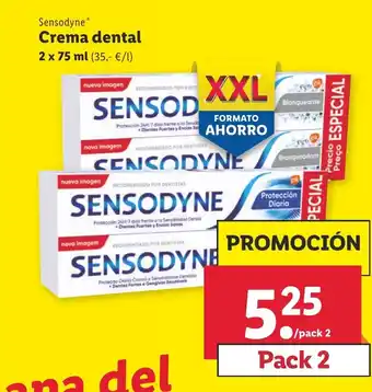 Lidl Sensodyne Crema dental 2 x 75ml oferta