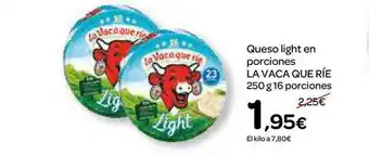 Dialprix Queso Light En Porciones La Vaca Que Ríe oferta