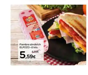 Dialprix Fiambre Sándwich Elpozo oferta