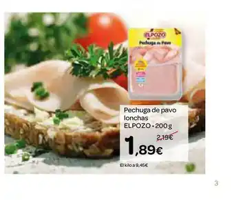 Dialprix Pechuga De Pavo Lonchas Elpozo oferta
