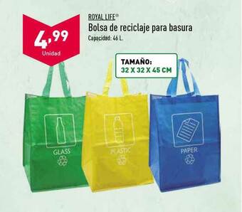 ALDI Royal Life® Bolsa De Reciclaje Para Basura oferta