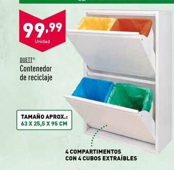 ALDI Duett® Contenedor De Reciclaje oferta