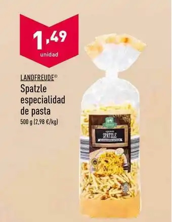 ALDI Landfreude® Spatzle Especialidad De Pasta 500g oferta
