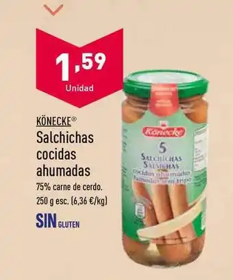 ALDI Könecke® Salchichas Cocidas Ahumadas 250g oferta