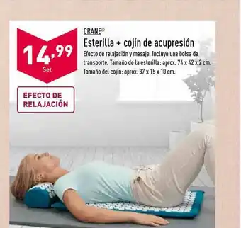 ALDI Crane Esterilla + Cojín De Acupresión oferta