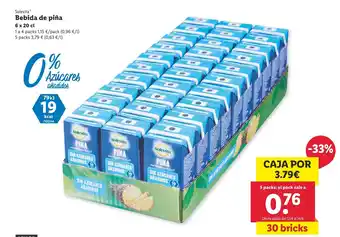 Lidl Soliveta Bebida de piña 6 x 20 cl oferta