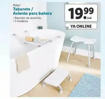Lidl Ridder Taburete O Asiento Para Bañera oferta