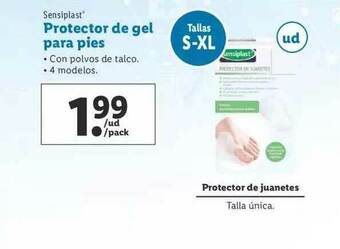 Lidl Sensiplast Protector De Gel Para Pies oferta
