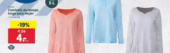 Lidl Esmara Camiseta De Manga Larga Para Mujer oferta