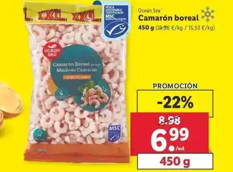 Lidl Ocean Sea Camarón Boreal 450g oferta