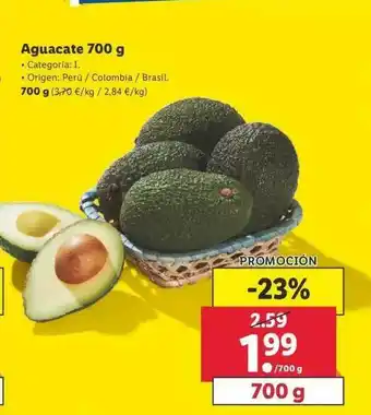 Lidl Aguacate 700g oferta