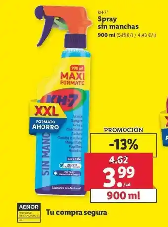 Lidl Kh-7 Spray Sin Manchas 900ml oferta