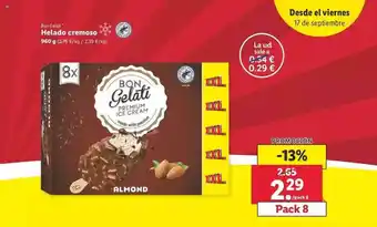 Lidl Bon Gelati Helado Cremoso 960g oferta