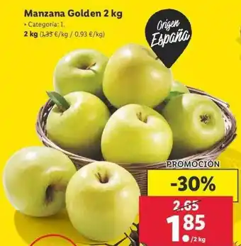 Lidl Manzana Golden 2 Kg oferta