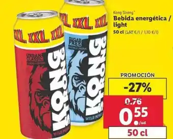 Lidl Bebida Energética Light 50cl oferta