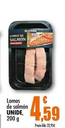 Unide Supermercados Lamos De Salmón Unide, 200 G oferta